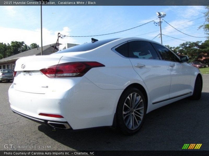 Casablanca White / Black 2015 Hyundai Genesis 3.8 Sedan