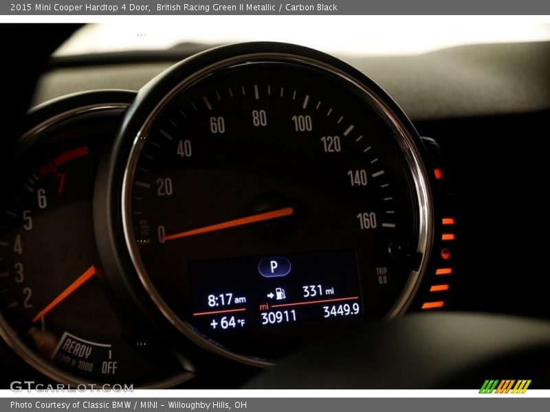 British Racing Green II Metallic / Carbon Black 2015 Mini Cooper Hardtop 4 Door