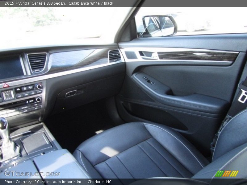 Casablanca White / Black 2015 Hyundai Genesis 3.8 Sedan