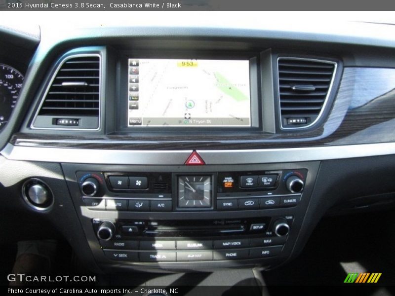 Casablanca White / Black 2015 Hyundai Genesis 3.8 Sedan