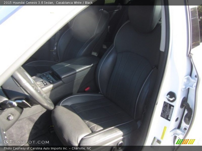 Casablanca White / Black 2015 Hyundai Genesis 3.8 Sedan