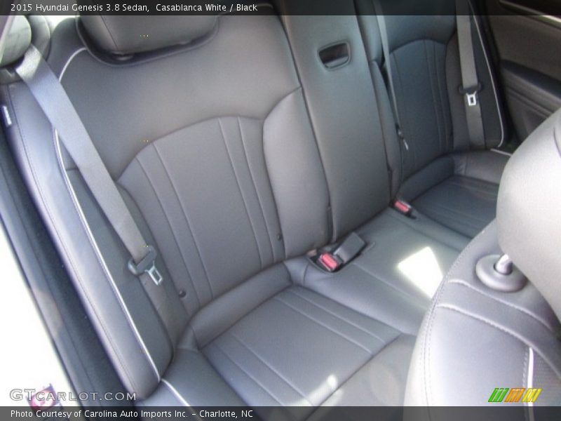 Casablanca White / Black 2015 Hyundai Genesis 3.8 Sedan