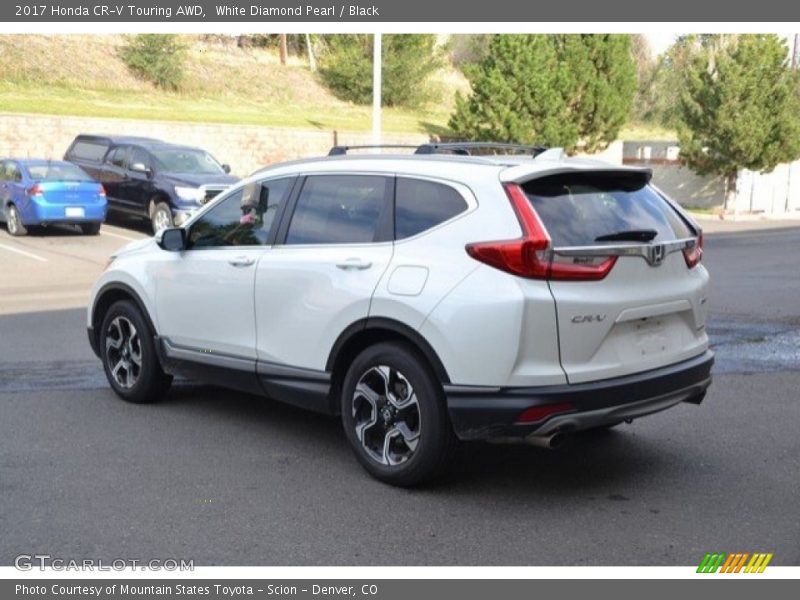 White Diamond Pearl / Black 2017 Honda CR-V Touring AWD