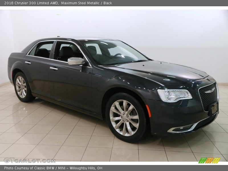 Maximum Steel Metallic / Black 2018 Chrysler 300 Limited AWD