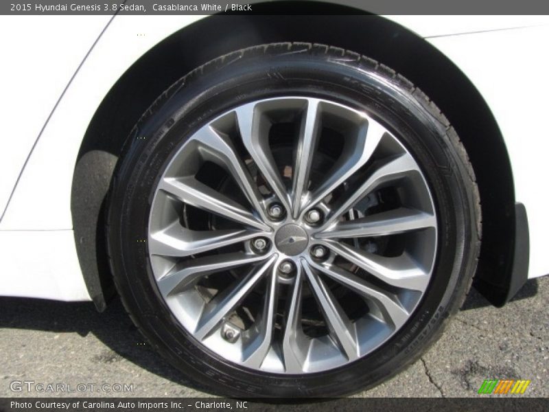 Casablanca White / Black 2015 Hyundai Genesis 3.8 Sedan