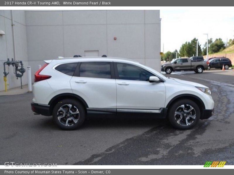 White Diamond Pearl / Black 2017 Honda CR-V Touring AWD
