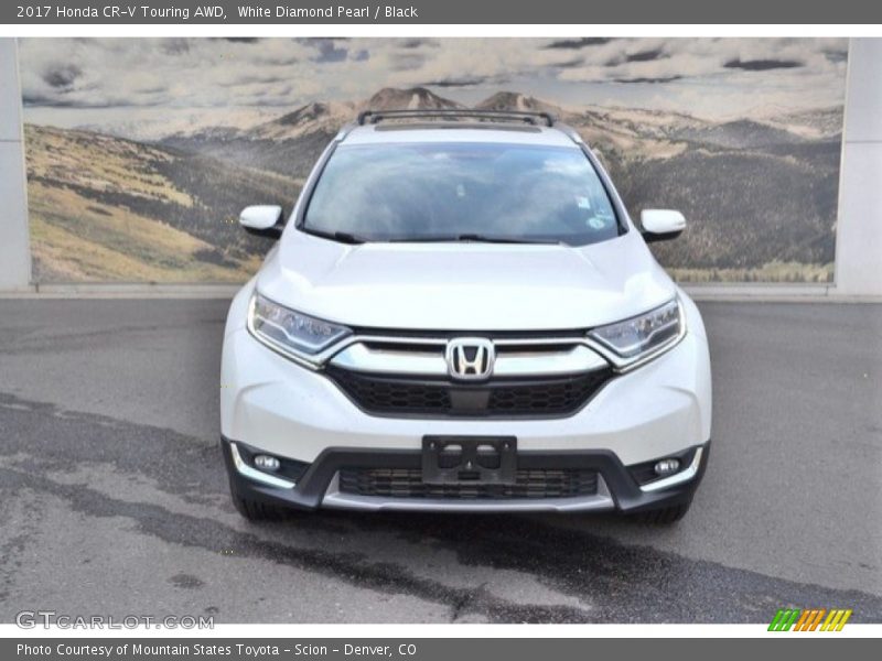 White Diamond Pearl / Black 2017 Honda CR-V Touring AWD