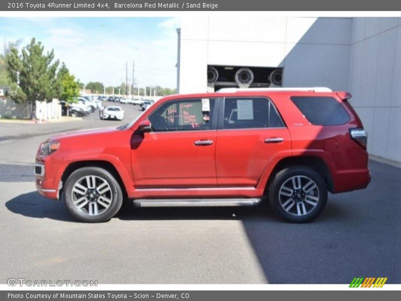 Barcelona Red Metallic / Sand Beige 2016 Toyota 4Runner Limited 4x4