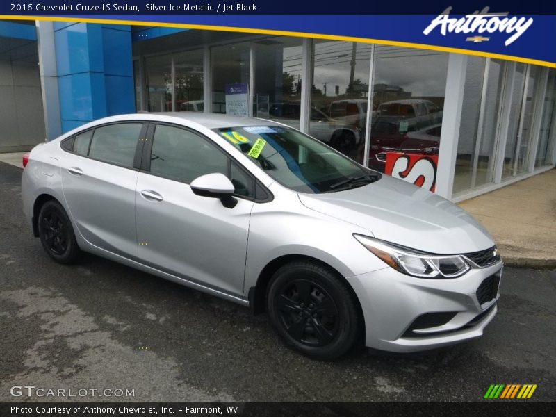 Silver Ice Metallic / Jet Black 2016 Chevrolet Cruze LS Sedan