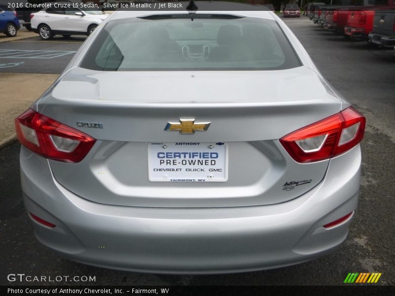 Silver Ice Metallic / Jet Black 2016 Chevrolet Cruze LS Sedan