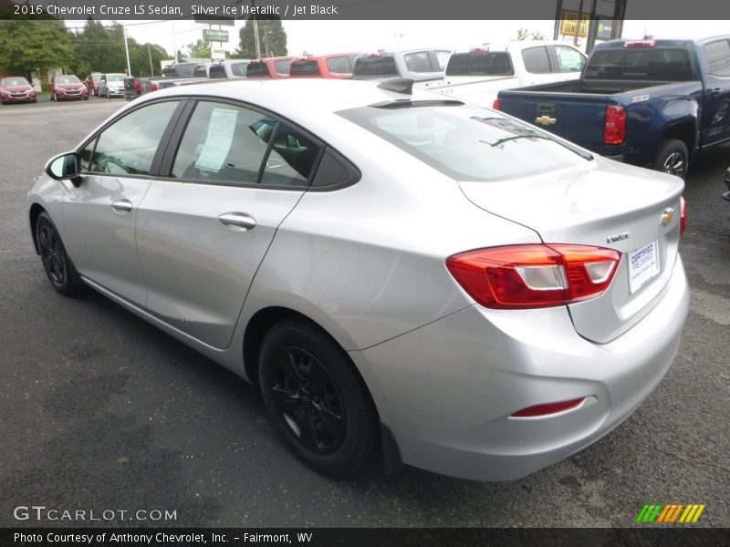 Silver Ice Metallic / Jet Black 2016 Chevrolet Cruze LS Sedan