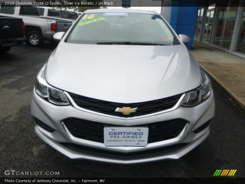 Silver Ice Metallic / Jet Black 2016 Chevrolet Cruze LS Sedan