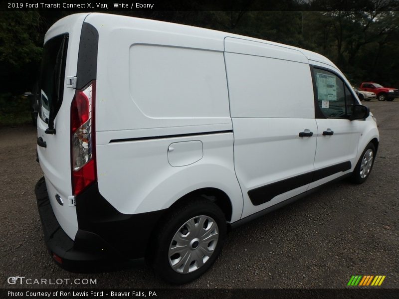 White / Ebony 2019 Ford Transit Connect XL Van