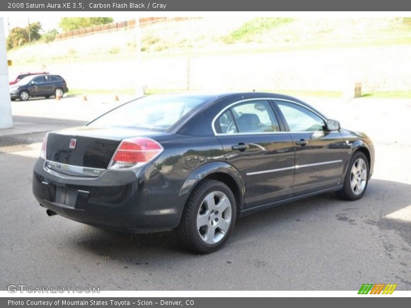 Carbon Flash Black / Gray 2008 Saturn Aura XE 3.5