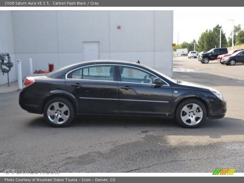 Carbon Flash Black / Gray 2008 Saturn Aura XE 3.5