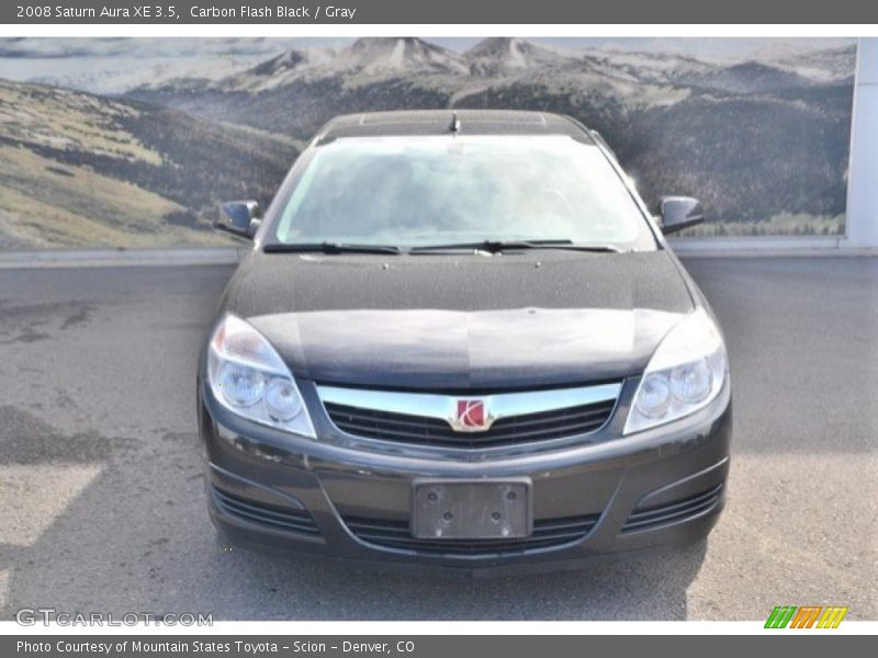 Carbon Flash Black / Gray 2008 Saturn Aura XE 3.5