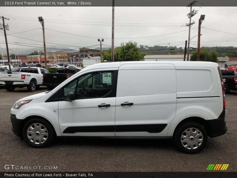 White / Ebony 2019 Ford Transit Connect XL Van