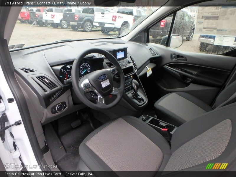 White / Ebony 2019 Ford Transit Connect XL Van