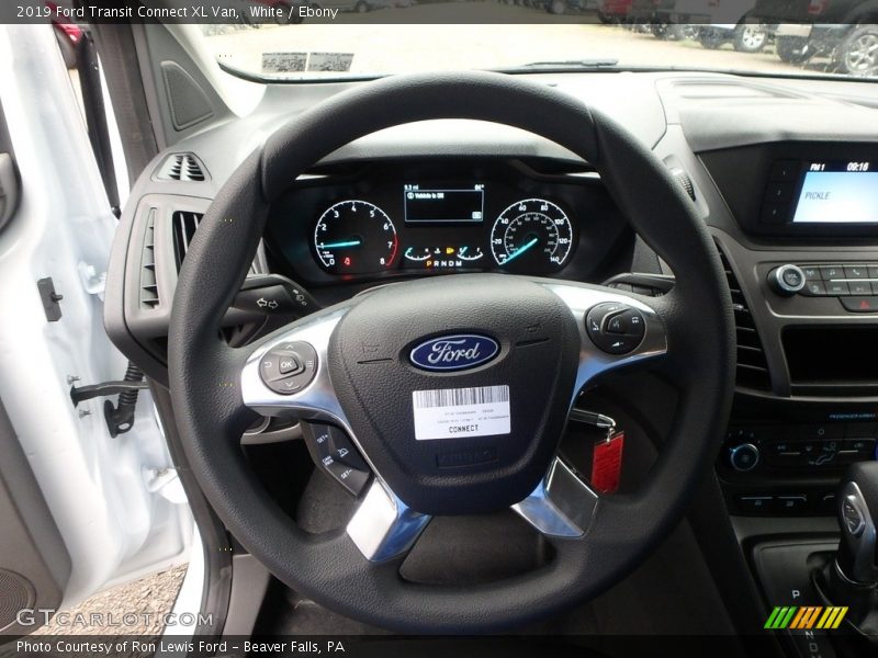 White / Ebony 2019 Ford Transit Connect XL Van