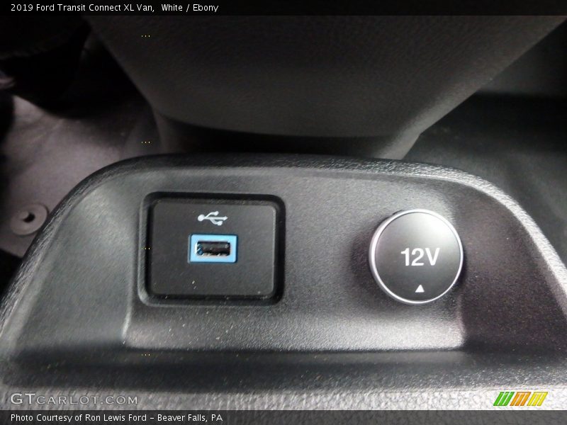 White / Ebony 2019 Ford Transit Connect XL Van