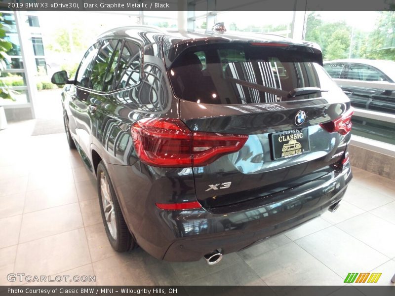 Dark Graphite Metallic / Black 2019 BMW X3 xDrive30i