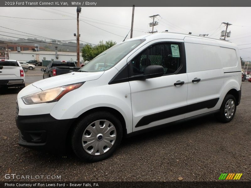 White / Ebony 2019 Ford Transit Connect XL Van