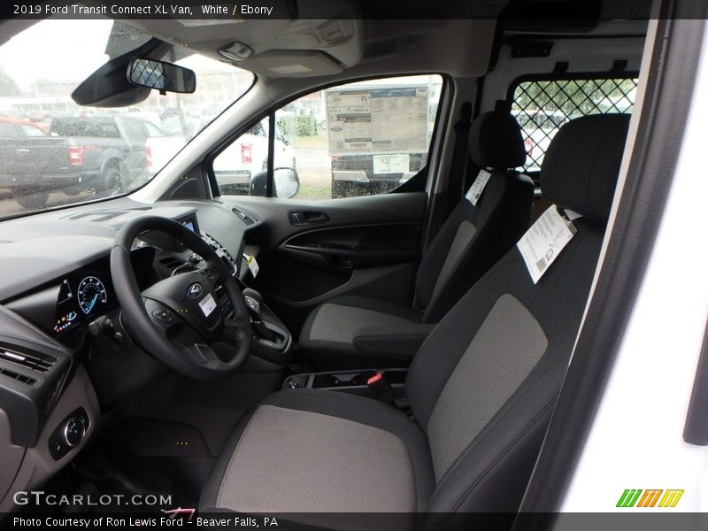 White / Ebony 2019 Ford Transit Connect XL Van
