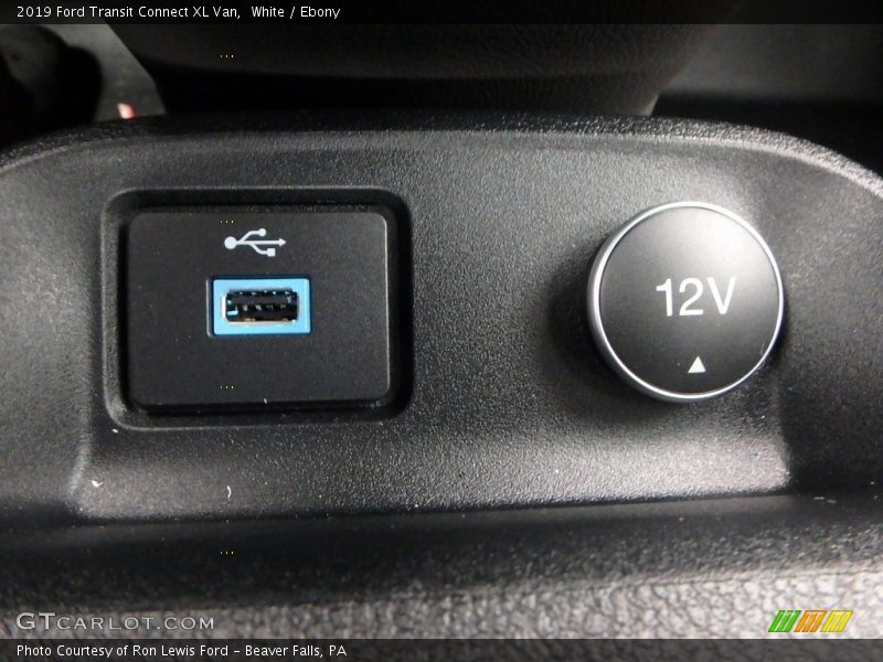 White / Ebony 2019 Ford Transit Connect XL Van