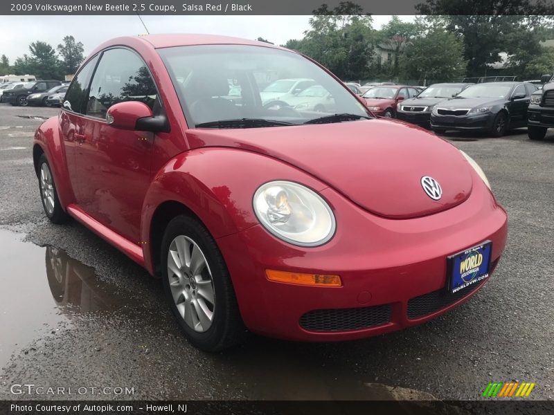 Salsa Red / Black 2009 Volkswagen New Beetle 2.5 Coupe
