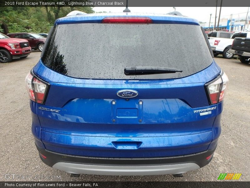 Lightning Blue / Charcoal Black 2018 Ford Escape Titanium 4WD