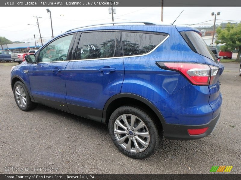 Lightning Blue / Charcoal Black 2018 Ford Escape Titanium 4WD