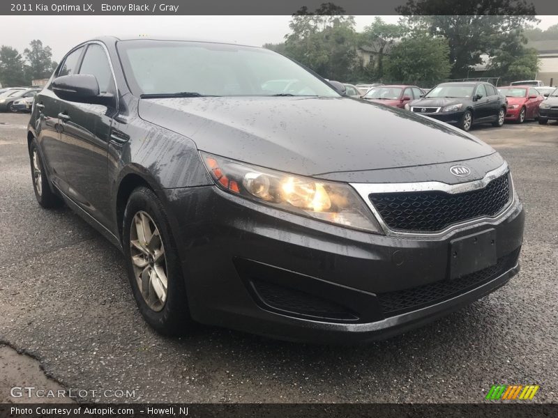 Ebony Black / Gray 2011 Kia Optima LX