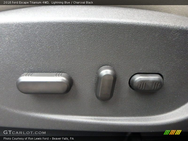 Lightning Blue / Charcoal Black 2018 Ford Escape Titanium 4WD