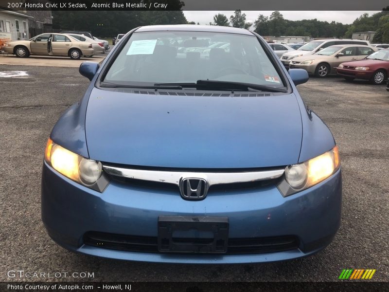 Atomic Blue Metallic / Gray 2007 Honda Civic LX Sedan