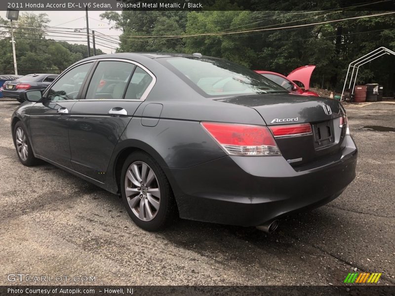 Polished Metal Metallic / Black 2011 Honda Accord EX-L V6 Sedan