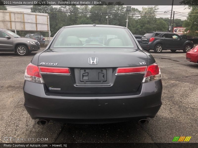 Polished Metal Metallic / Black 2011 Honda Accord EX-L V6 Sedan