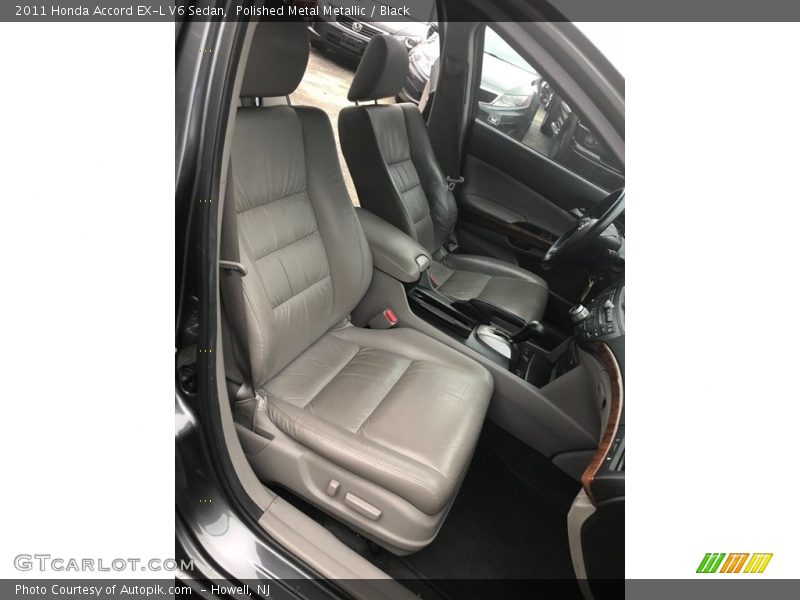 Polished Metal Metallic / Black 2011 Honda Accord EX-L V6 Sedan