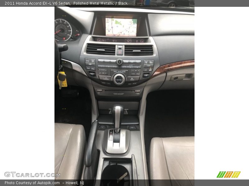 Polished Metal Metallic / Black 2011 Honda Accord EX-L V6 Sedan