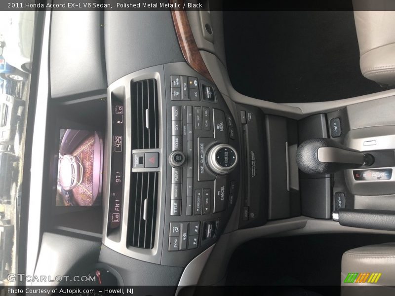Polished Metal Metallic / Black 2011 Honda Accord EX-L V6 Sedan