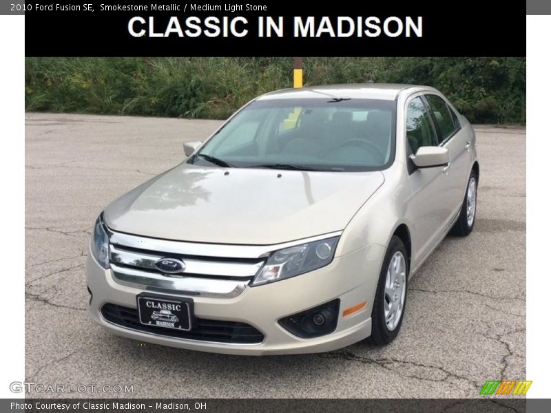 Smokestone Metallic / Medium Light Stone 2010 Ford Fusion SE