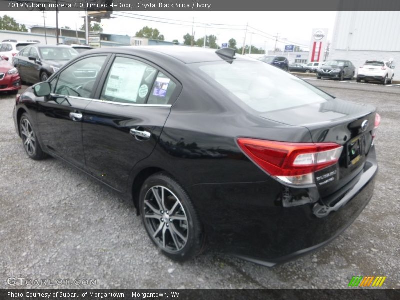 Crystal Black Silica / Ivory 2019 Subaru Impreza 2.0i Limited 4-Door