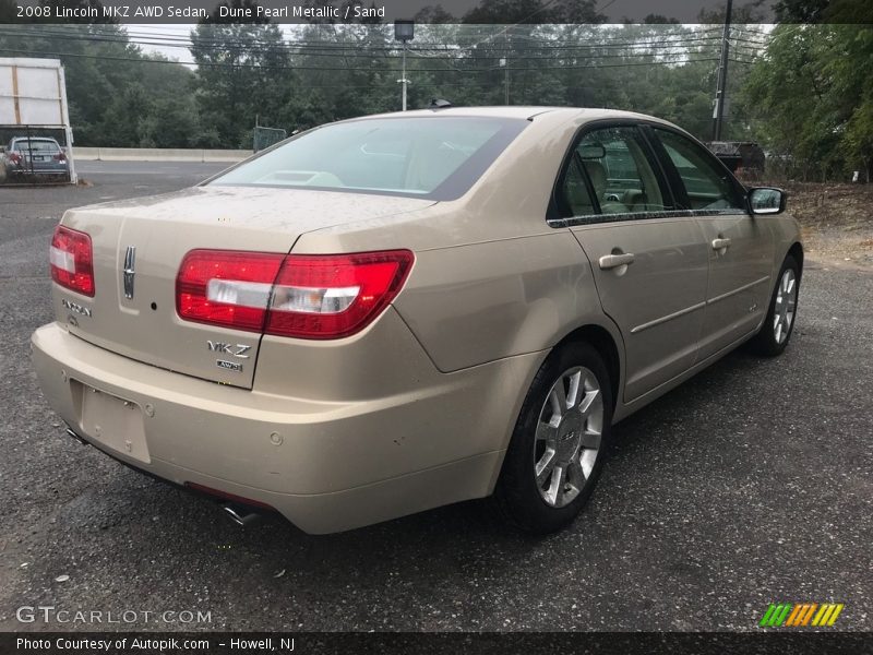 Dune Pearl Metallic / Sand 2008 Lincoln MKZ AWD Sedan