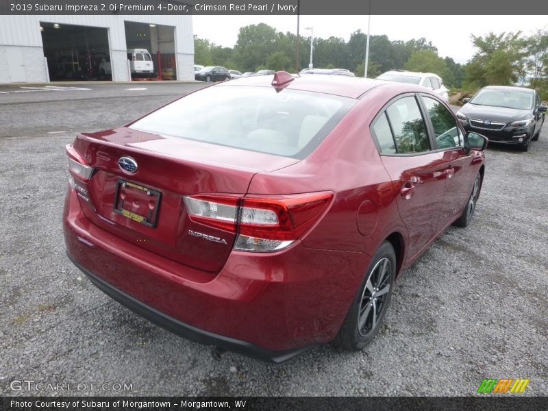 Crimson Red Pearl / Ivory 2019 Subaru Impreza 2.0i Premium 4-Door