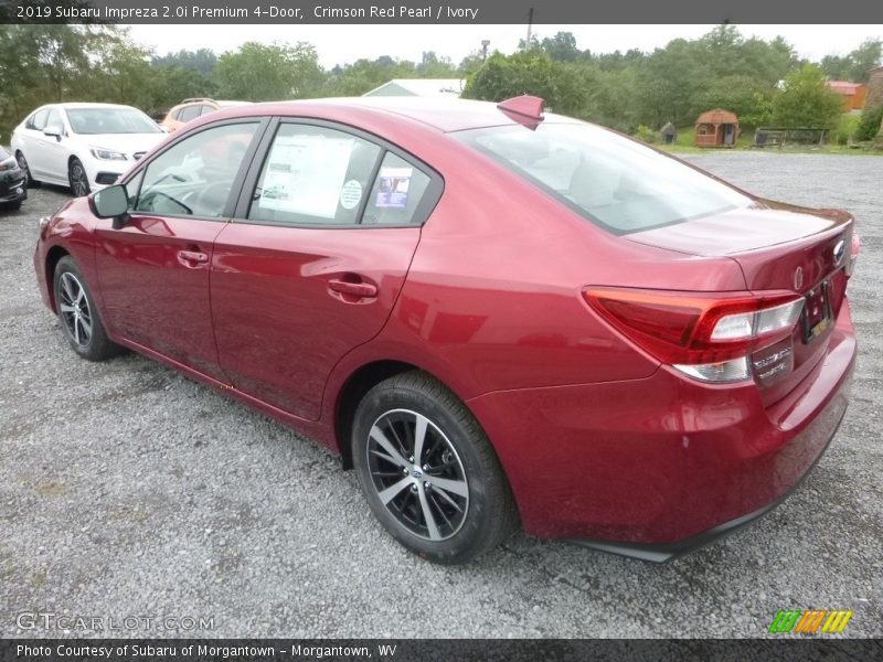 Crimson Red Pearl / Ivory 2019 Subaru Impreza 2.0i Premium 4-Door