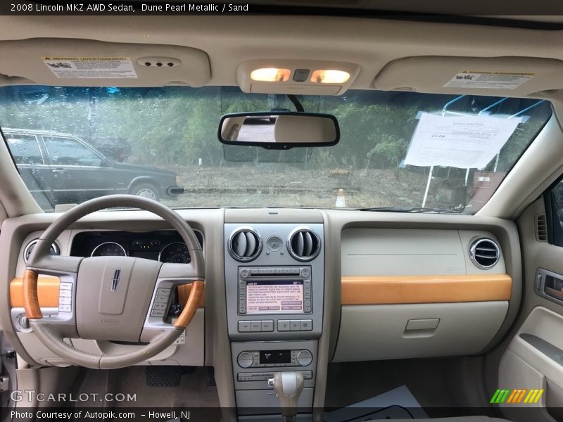 Dune Pearl Metallic / Sand 2008 Lincoln MKZ AWD Sedan