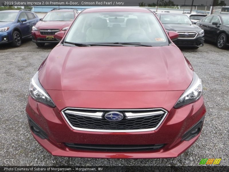 Crimson Red Pearl / Ivory 2019 Subaru Impreza 2.0i Premium 4-Door