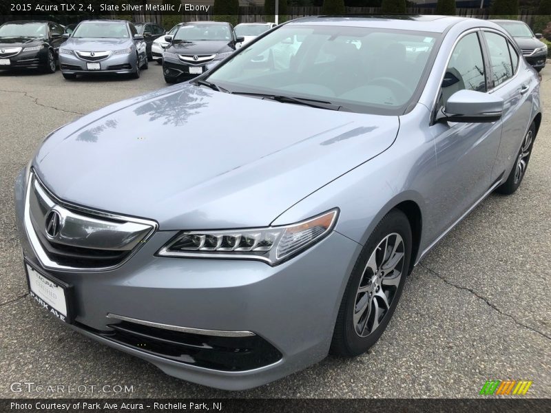 Slate Silver Metallic / Ebony 2015 Acura TLX 2.4