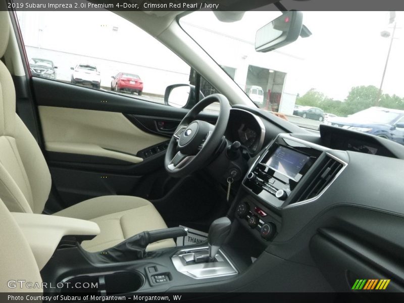 Crimson Red Pearl / Ivory 2019 Subaru Impreza 2.0i Premium 4-Door