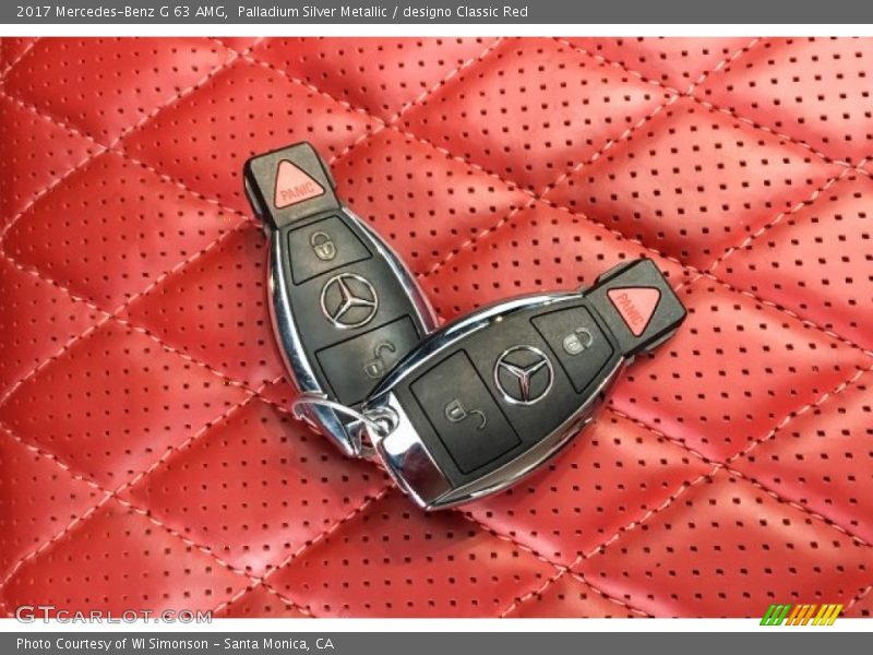 Palladium Silver Metallic / designo Classic Red 2017 Mercedes-Benz G 63 AMG