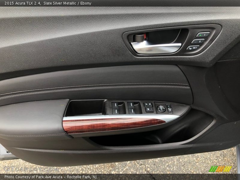Slate Silver Metallic / Ebony 2015 Acura TLX 2.4